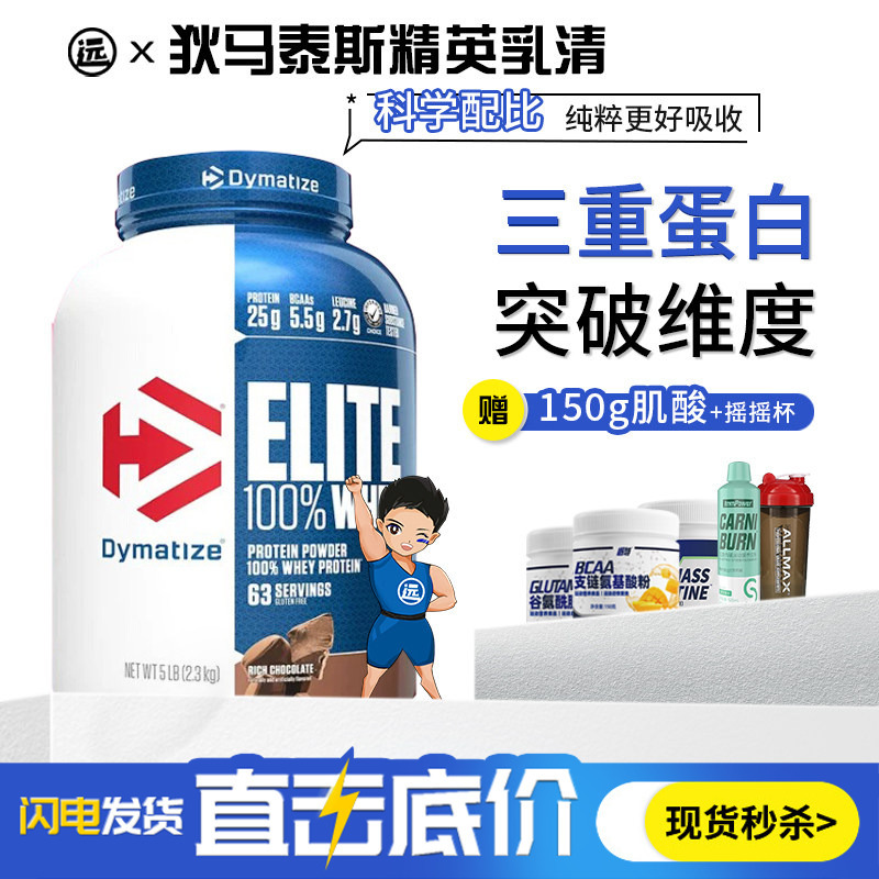 Dymatize Elite 100% Whey Protein Powder for Fitness and Sports Nutrition, Non-Dymatized Isolate