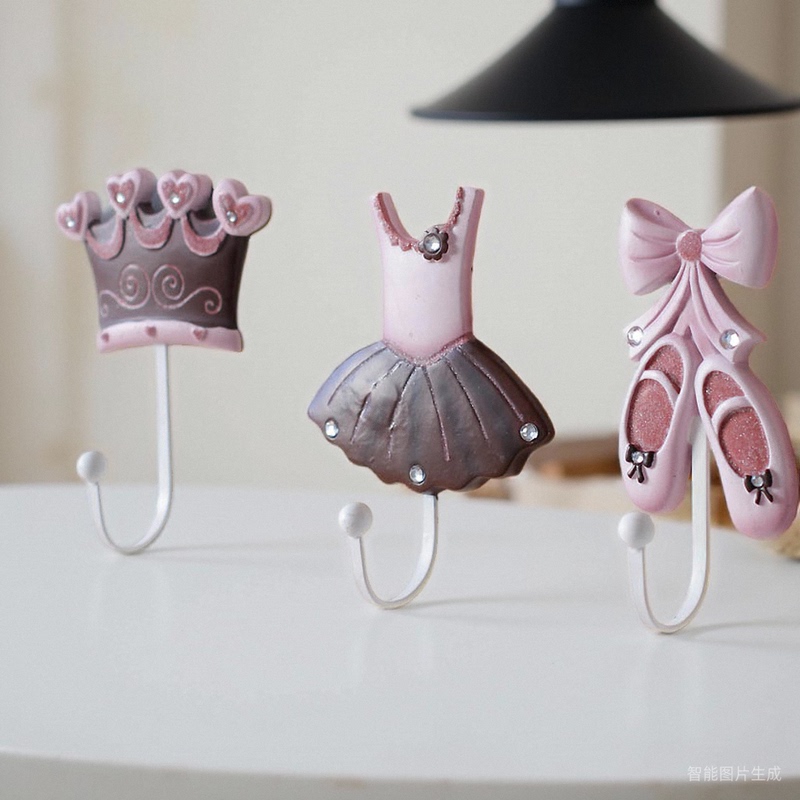 Clothing Store No-Drill Hooks, Coat and Hat Hooks, Strong European-Style Artistic Adhesive Hooks, Light Luxury Creative Entryway Decoration