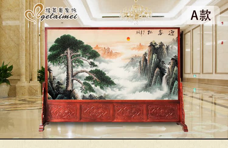 Tùy chỉnh màn hình Trung Quốc phân vùng phòng khách toàn vẹn văn phòng công ty khách sạn hiên nhà gỗ rắn màn hình màn hình ghế - Màn hình / Cửa sổ vách cầu thang gỗ