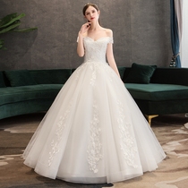 Light Wedding Dress 2022 New Bridal Sensuo Super Fairy Gown Trombone Smear Minimalist Trailing Lady Little Shivering Soundtrack