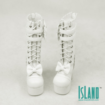 ISLAND ISLAND SOCIETY BJD SD Doll shoes 1 4 boots female white