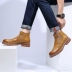 Giày cao cổ Martin boots da nam cao cổ giày quân đội mùa đông giày nam ấm áp tất cả các trận đấu giày tuyết giày bốt da dụng cụ - Giay cao