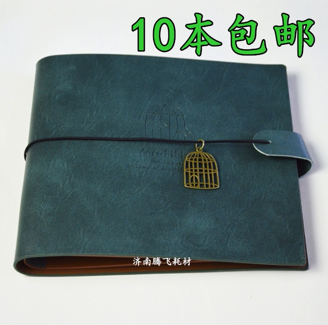 New Double Layer Soft Leather Album Bird Cage Photo Book Cover Children Photo Gallery With Photo Book Cover Leather Child Cover