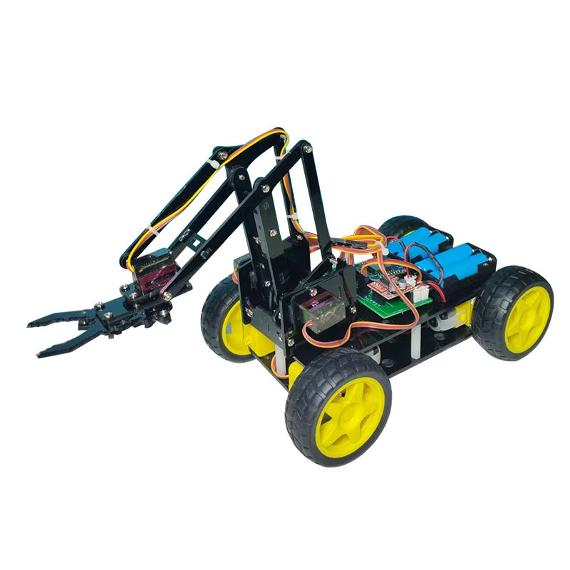 Intelligent Robotic Arm Car Four-Degree-Of-Freedom Wifi Remote Control Robot Competition Development Board Programmable DIY Kit Intelligent Robotic Arm Car Four-Degree-Of-Freedom Wifi Remote Control Robot Competition Development Board Programmable DIY Kit
