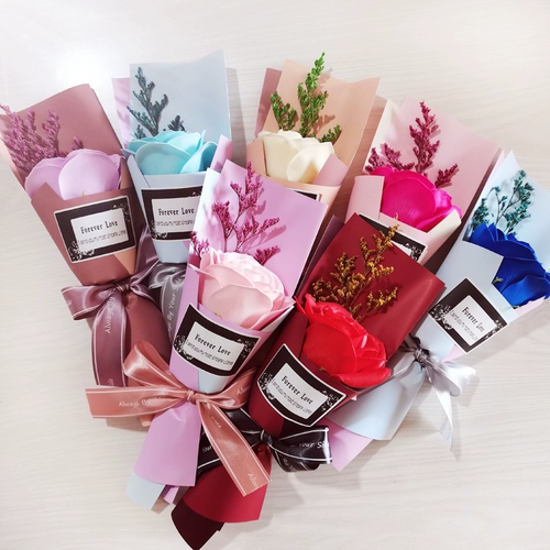 Мыло с розой в составе на день матери на день Святого Валентина, подарок на день рождения