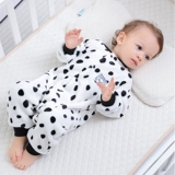 Детская пижама для новорожденных, демисезонная одежда, боди, детский удерживающий тепло фланелевый комбинезон, увеличенная толщина, 0-1 лет