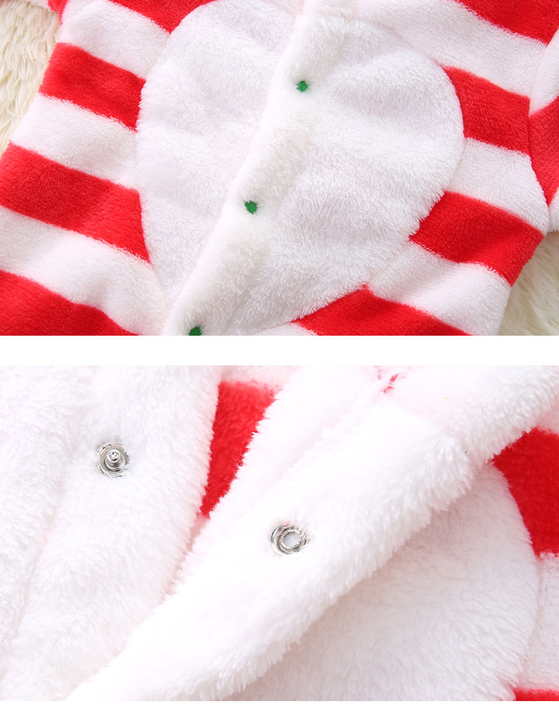 Bộ đồ ngủ trẻ em Flannel Quần áo Xiêm 0 tuổi 3 tháng nam nữ mặc mùa thu đông mặc mùa đông cộng với romper nhung áo trẻ em