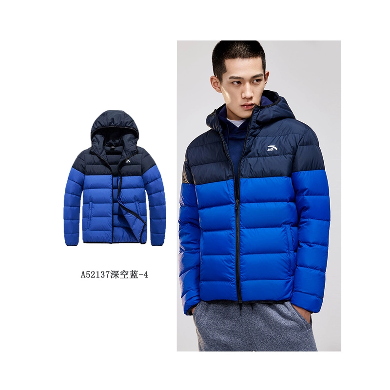 Anta down jacket nam 2018 mùa đông mới áo ấm thể thao áo khoác mỏng trùm đầu giản dị áo sơ mi đích thực