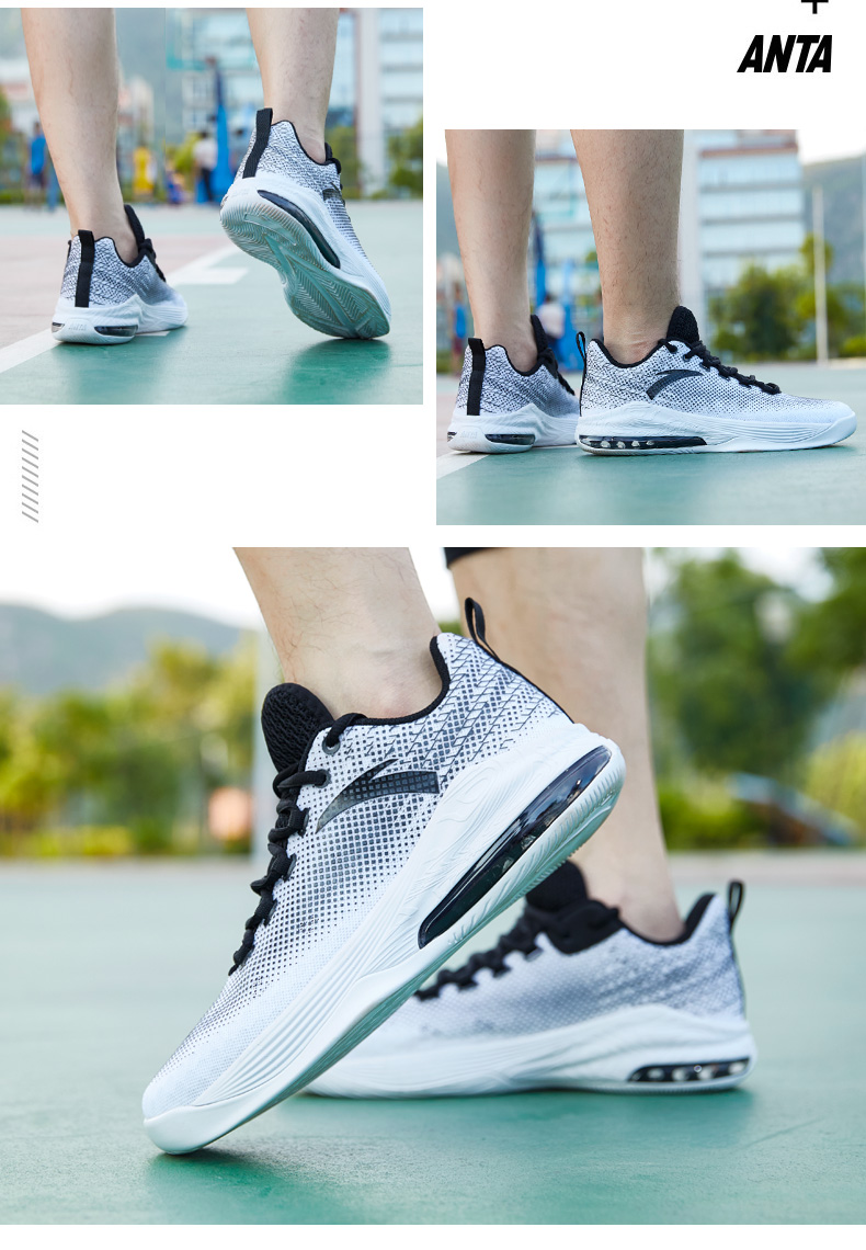 Anta giày bóng rổ nam giày thấp để giúp 2018 mùa hè mới breathable sneakers cao để giúp đệm sốc giày sinh viên giày thể thao giá rẻ