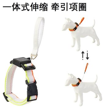 Dog Collar and Automatic Retractable Leash Integrated Design, Convenient Leash for Walking Dogs, Dog Neck Collar