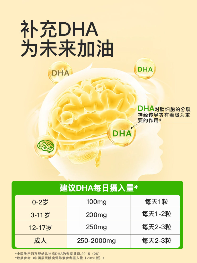Little Sli'An Baby Dha Algae Oil Special Gel Candy, Suitable for Infants and Young Children, S Oil Suitable for Pregnant Women, 90 Capsules