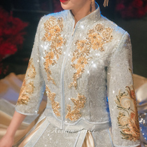 2022 Nanock  Show Wo 2022 New Bride Chinese Clothes Wedding to Toast With a Wine Jacket for Lean Summer