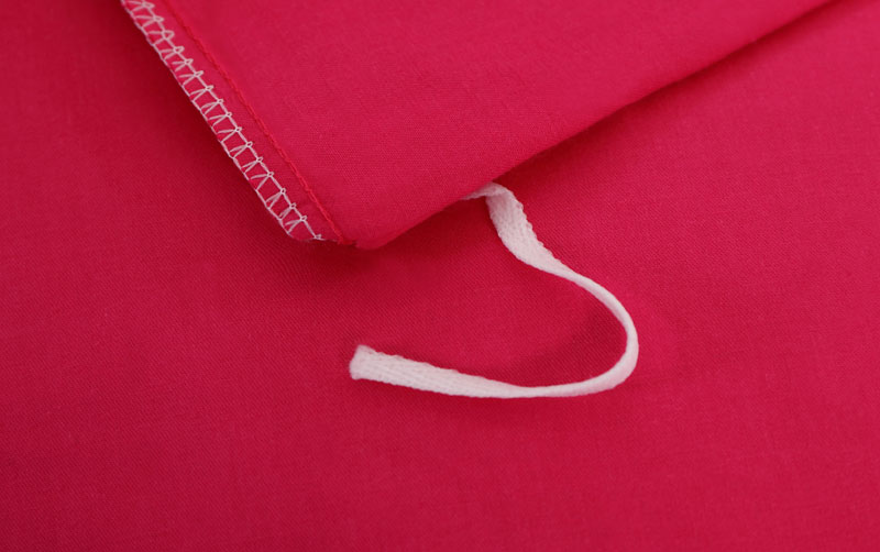 Đôi rắn màu bông vải denim giường 1.8m giường bông chăn trơn đơn giản màu đỏ lớn hoa hồng đỏ - Bộ đồ giường bốn mảnh bộ chăn ga gối đệm cưới đẹp