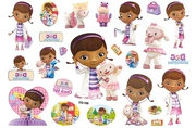 Little Physician Big Doll Cartoon Body Tranh Nhập khẩu Không thấm nước Kéo dài hình xăm trẻ em Sticker bên phụ huynh-trẻ em ăn mặc