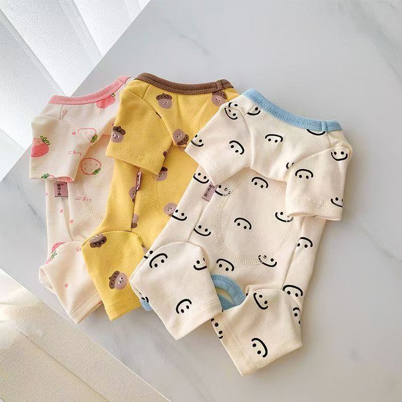 Spring and Summer Dog Clothes, New Autumn and Winter Teddy and Bichon Small and Medium-Sized Dog Warm Four-Legged Belly-Covering Home Wear Style Spring and Summer Dog Clothes, New Autumn and Winter Teddy and Bichon Small and Medium-Sized Dog Warm Four-Legged Belly-Covering Home Wear Style