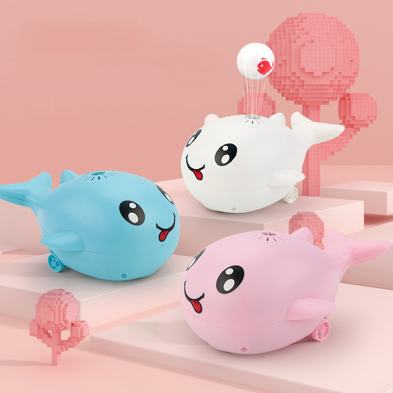 Electric small whale children fan suspended ball toy universal walking floating 2-3 girl 4 shake sound the same blow ball