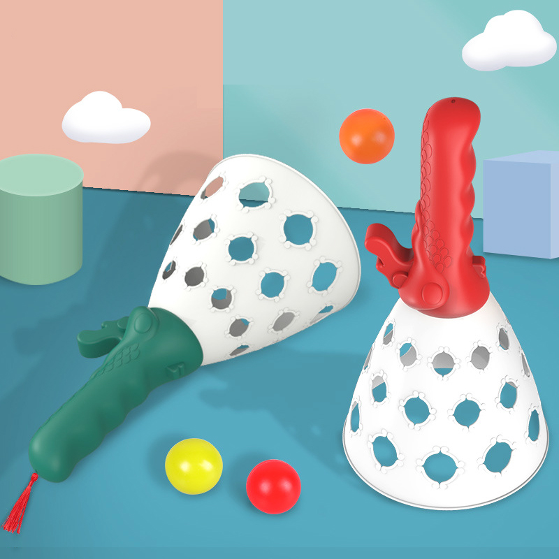 Child Eye Care Training Docking Ball Parent-child Interactive Toy Kindergarten Double Elastic Throwing Ball 3 Boys 4 Girls