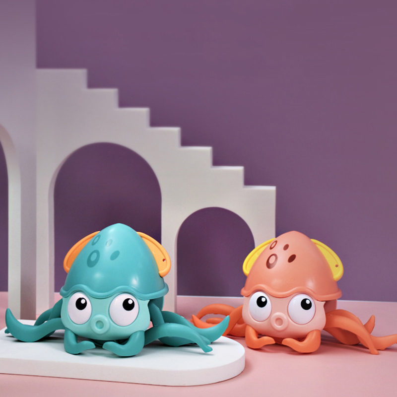 Walking Octopus Play Water Toy Children's Amphibious Pull Wire Small Octopus Chains Will Run The Q Meng Octaws Fish
