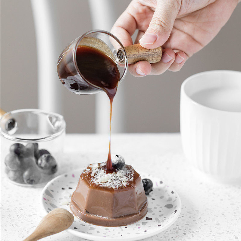 Glass small milk cup milk coffee milk tank small milk pot delicate dipping sauce dish seasoning sauce plate steak Western food sauce bucket
