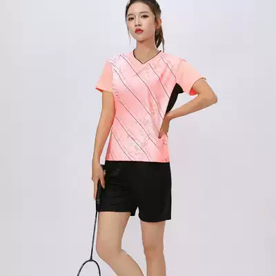 2021 New badminton suit men and women couples set training match suit jacket Jersey breathable quick dry