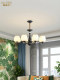 American all-copper simple living room chandelier modern light luxury restaurant French bedroom European retro hall chandelier