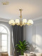 American all-copper simple living room chandelier modern light luxury restaurant French bedroom European retro hall chandelier
