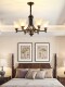 American All-Copper Chandelier, Retro Living Room Lamp, Main Lamp, European Style Light Luxury Simple Bedroom, Country Restaurant Study Chandelier