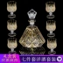 [vàng] thủy tinh pha lê whisky ly rượu vang đỏ chai rượu vang hầm rượu sáng tạo - Rượu vang ly rượu vang mạ vàng Rượu vang