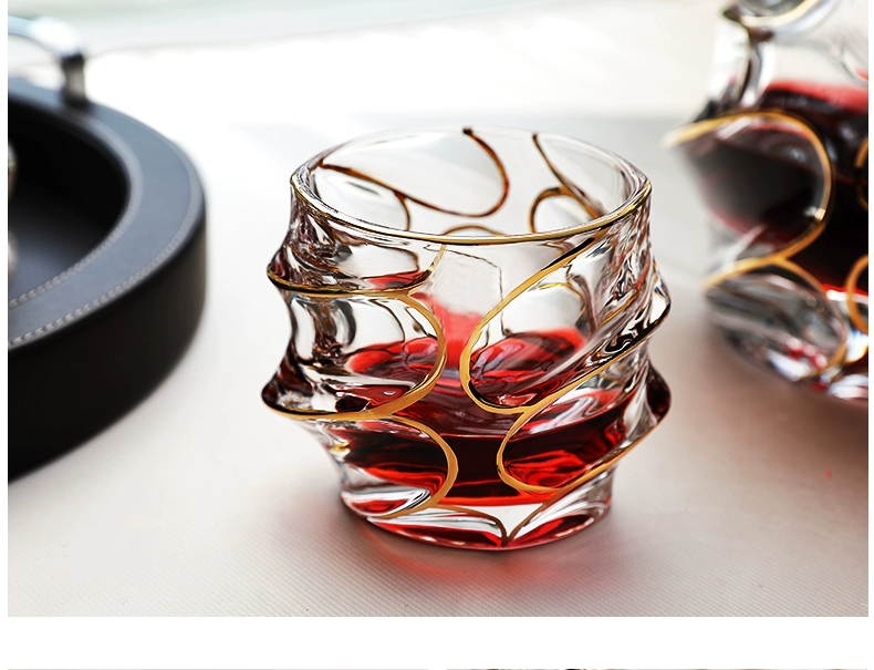 Phần vàng B · ROB pha lê ly whisky ly rượu vang sáng tạo ly rượu vang đỏ ly rượu brandy giá để rượu