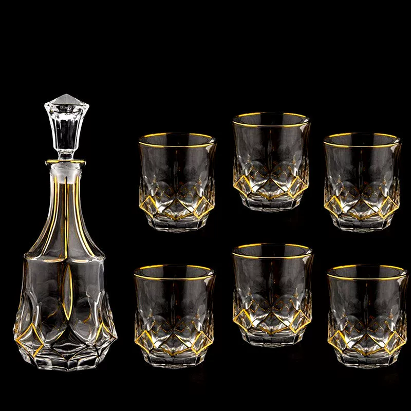 Phần vàng B · ROB pha lê ly whisky ly rượu vang sáng tạo ly rượu vang đỏ ly rượu brandy giá để rượu