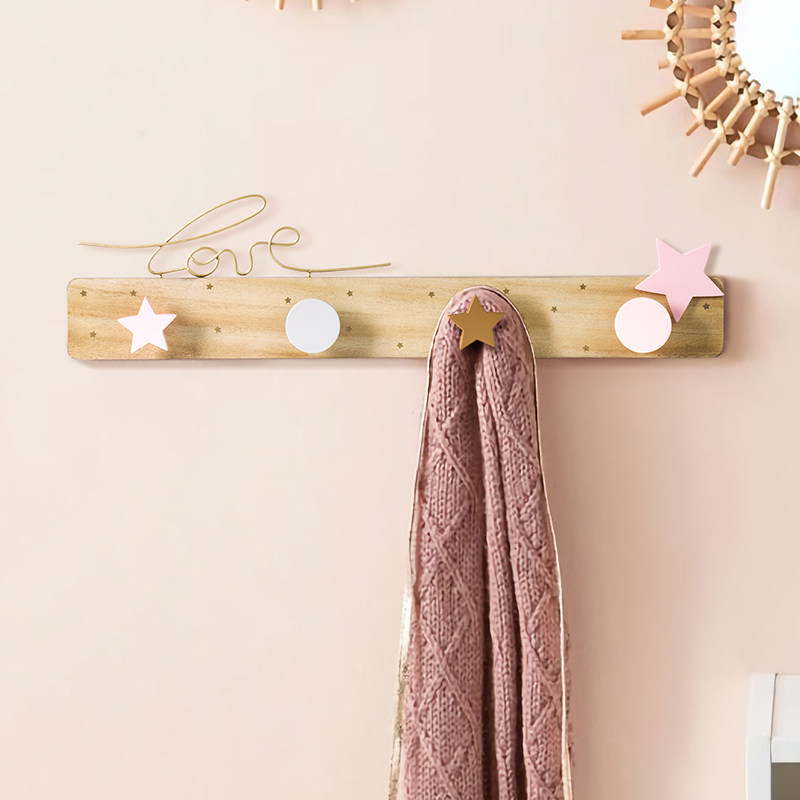 Hanging Kids Room Hanging Hook American Wall Decorations Soft Fashion Household Accessories Girl Bedroom Door Back Hat Hook