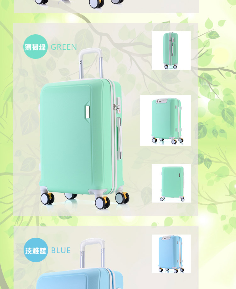 Hộp mật khẩu vali nam vali xe đẩy trường hợp nữ nhỏ tươi Hàn Quốc sinh viên 24 inch caster vali vali xiaomi passport