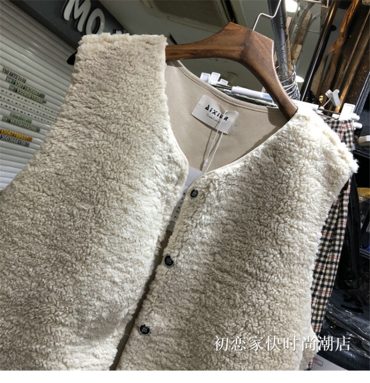 Châu Âu ga mùa thu giản dị vest vest nữ phiên bản Hàn Quốc của áo vest không tay ngắn cổ tròn vest vest áo vest nữ hàng hiệu