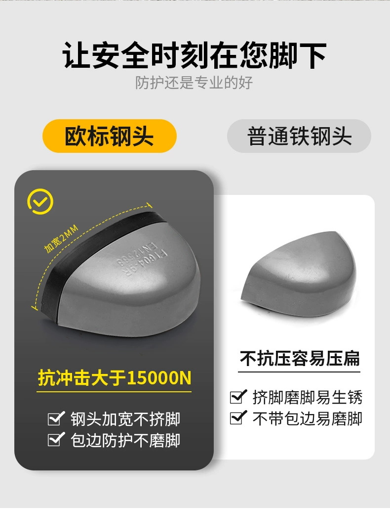 Labor protection shoes for men, lightweight men's shoes, anti-smash and anti-puncture, men's safety electrician insulated steel toe, ultra-light old protective steel plate