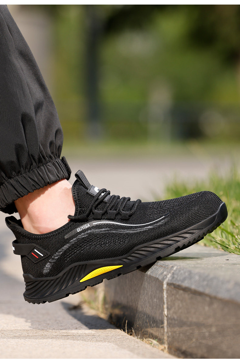 Защитная обувь 2025新款劳保鞋男款男士防砸防刺穿夏季透气轻便安全绝缘工地夏天 Fu Mei er