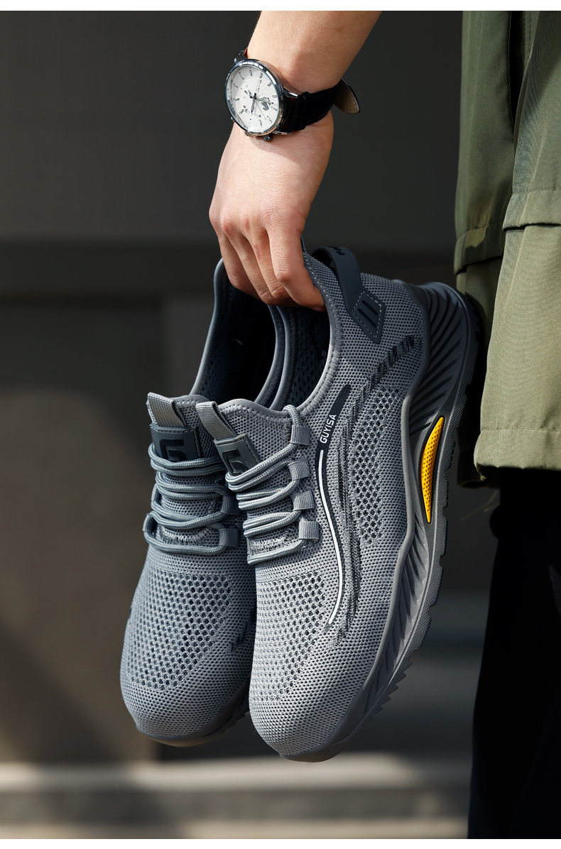 Защитная обувь 2025新款劳保鞋男款男士防砸防刺穿夏季透气轻便安全绝缘工地夏天 Fu Mei er