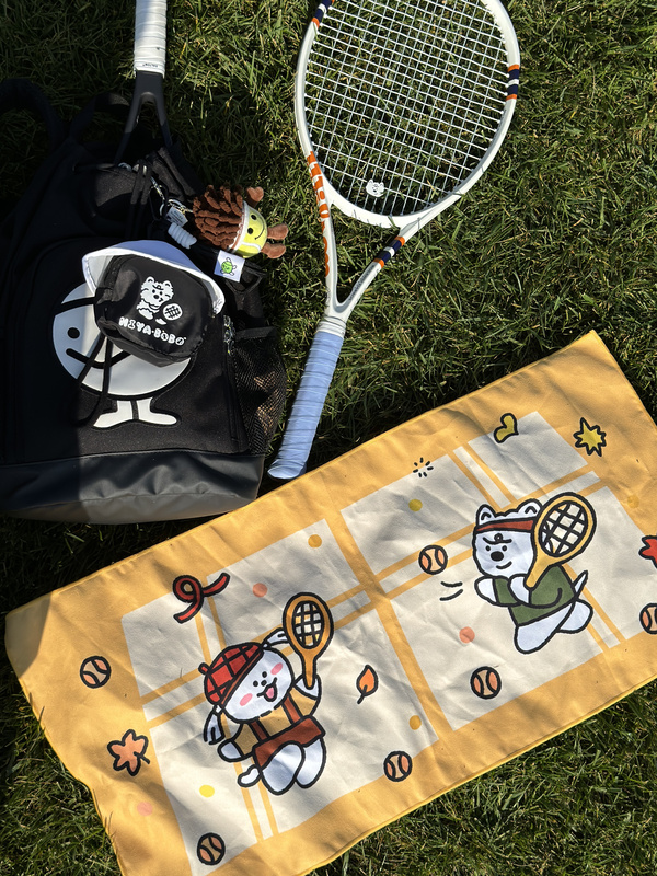 Hiyabobo Original Autumn Limited Edition Tennis Puppy Quick-Drying Sports Towel 40X80Cm