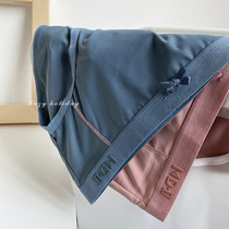 Lazy Holiday sports series womens underwear ice silk breathable quick-drying Japanese simple high elastic low waist triangle