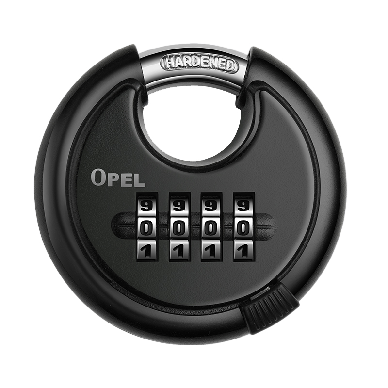 Stainless Steel Round Cake Four Coded Lock Padlock padlock doors Thickened Metal Waterproof Outdoor Meta-Treasure Lock Head-Taobao