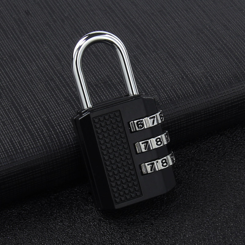 Small combination lock padlock luggage locker gym schoolbag home with small key lock waterproof and rust-proof lock