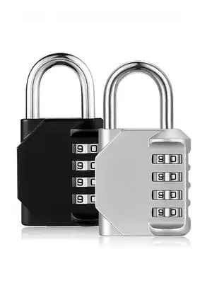 Metal large password lock padlock cabinet lock Anti-prying warehouse door lock Outdoor household key lock Dormitory storage cabinet lock
