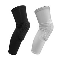 Spring and summer basketball knee pads equipment long honeycomb anti-collision sports protective gear leg guards male children running training equipment