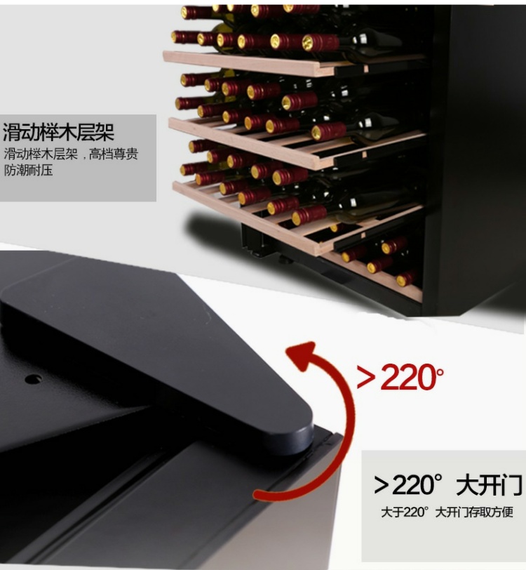tủ rượu lemon Máy nén Bacchus / Bax YH-50 Nhiệt độ không đổi Tủ rượu Tủ rượu Mini 38 tủ rượu âm tường phòng khách