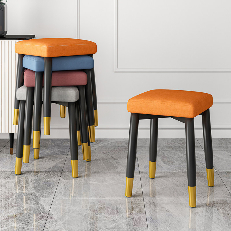 Dining table stool home square stool chair stackable bench round stool small stool low stool modern minimalist light luxury