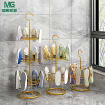 Balcony Airing Shoe Rack Floor Type Containing Sunning Shoes Outdoor Sandal Frame Slippers Stand Simple Multilayer Iron Art Shoe Rack