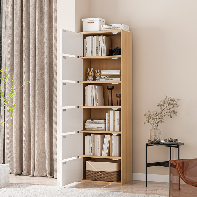 Simple bookshelf simple floor-to-ceiling storage rack economical locker free combination bookcase table small shelf
