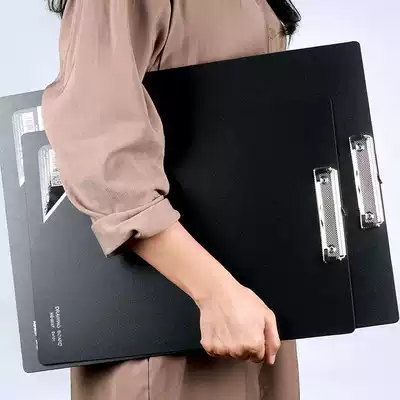 Vertical A3 board clip Black outdoor sketching clip 8K painting clip large writing pad test paper clip painting strong clip