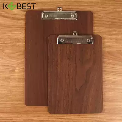 Wood clip A4 folder writing pad A5 retro wooden clip Menu clip Environmental protection strong test paper clip Ordering clip