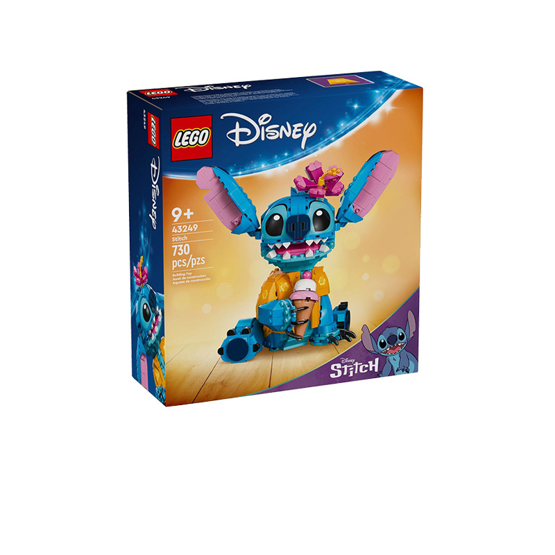 Lego Disney Princess Series 43249 Stitch Educational Building Block Toys for Boys and Girls, Children's Educational Building Block Toys Gift