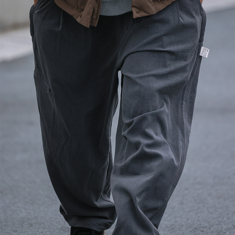 PIN SKTBS Autumn/Winter Retro Versatile Tapered Casual Pants Solid Color Loose Trend Japanese Beam Pants for Men